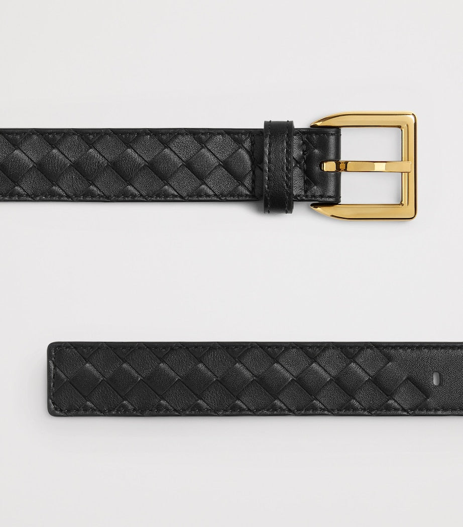 Bottega Veneta Intrecciato Piccolo calfskin belt, UK version