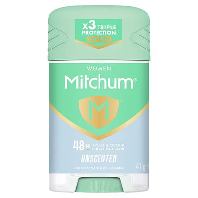 Superdrug Mitchum Smart Solid Unscented Anti-Perspirant Stick 42g- Buy online at McGrocer