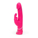 Happy Rabbit realistic dual density vibrator pink, imported from the UK