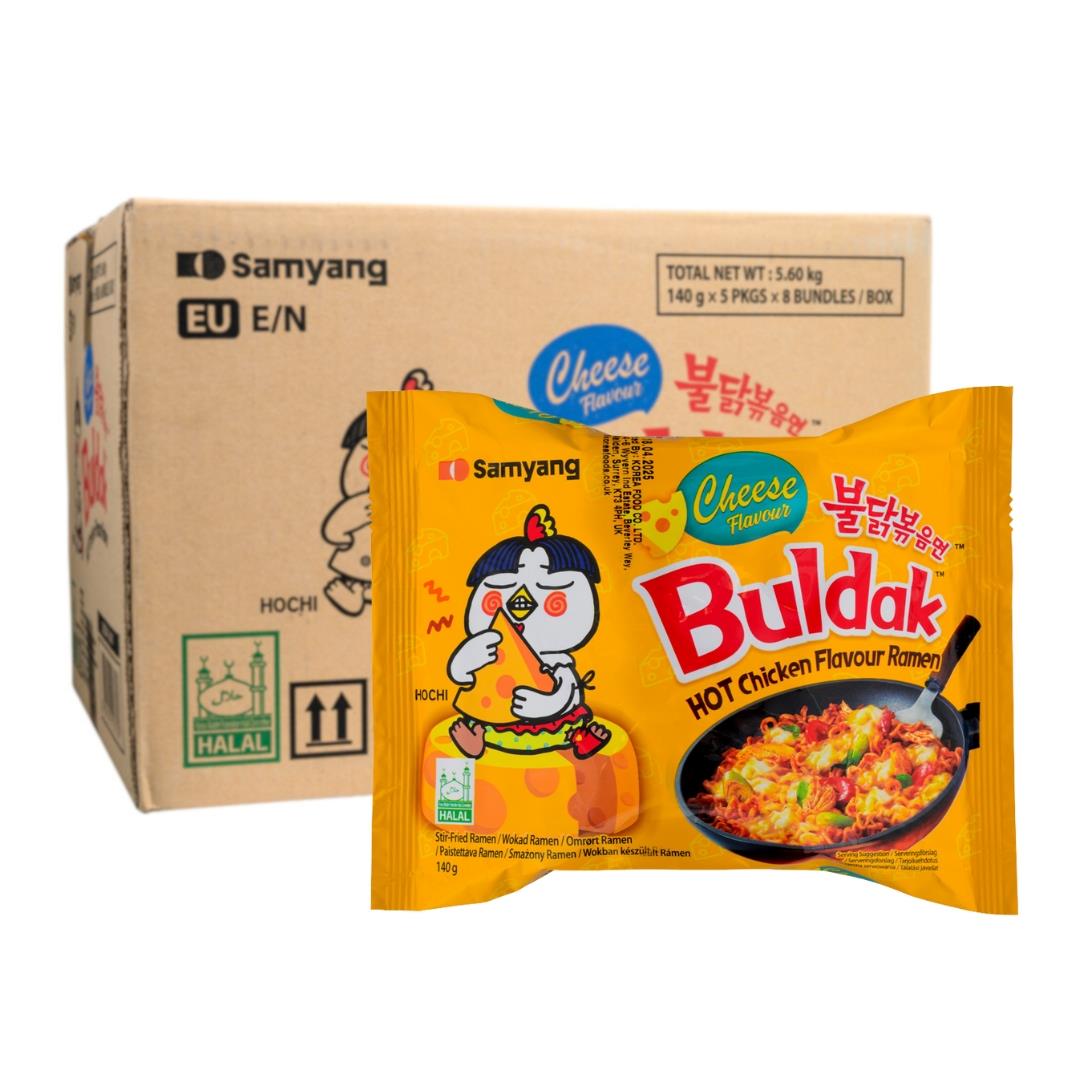 Samyang Buldak hot chicken cheese ramen 40 pack, UK version