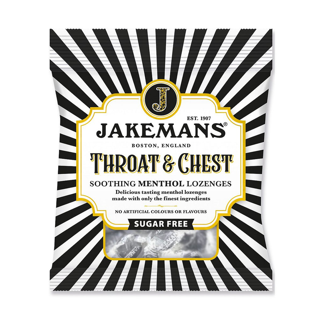 Jakemans Sugar Free Throat & Chest Lozenges - 50g