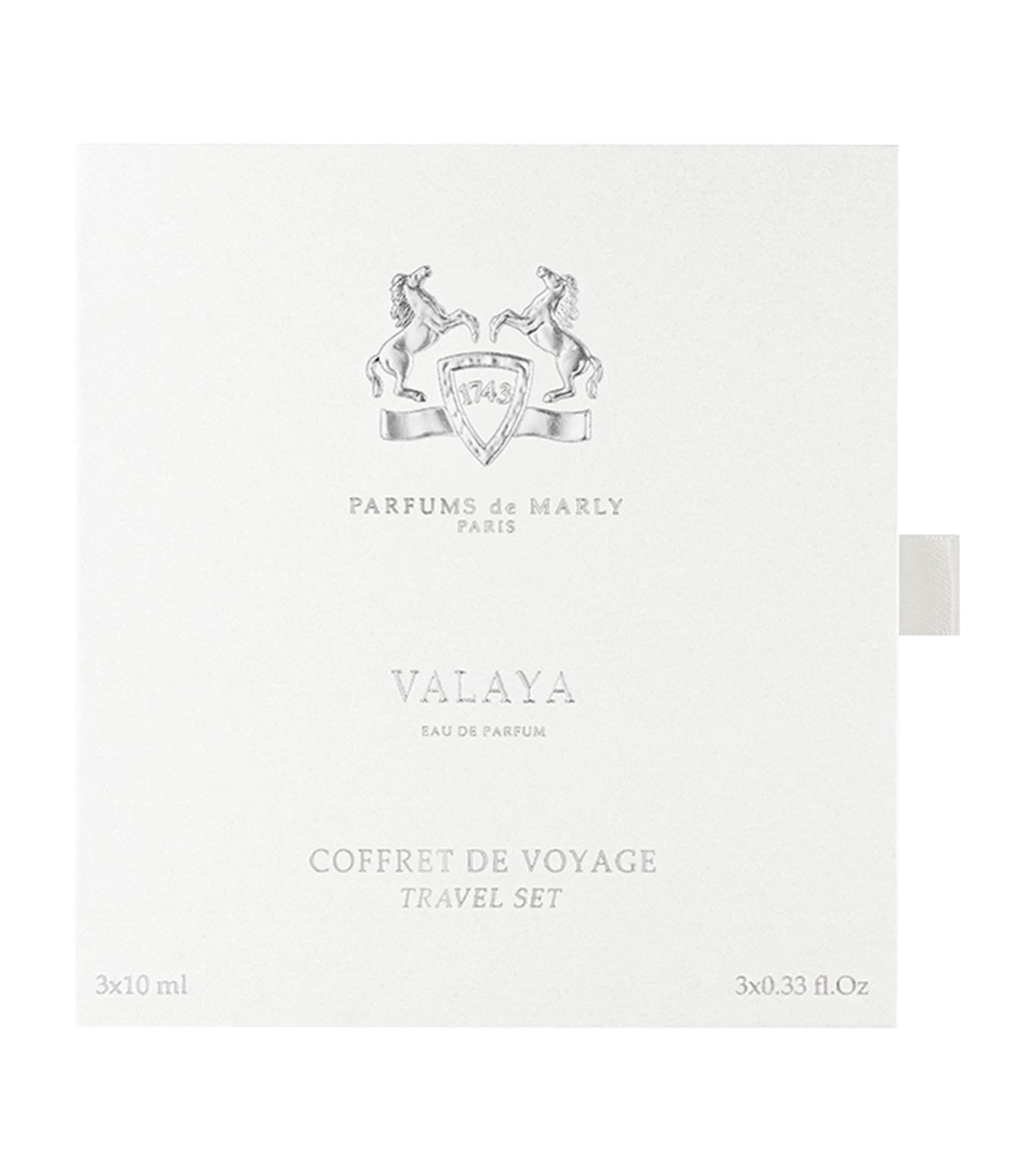 Parfums de Marly Valaya travel set 3 x 10ml, imported from the UK