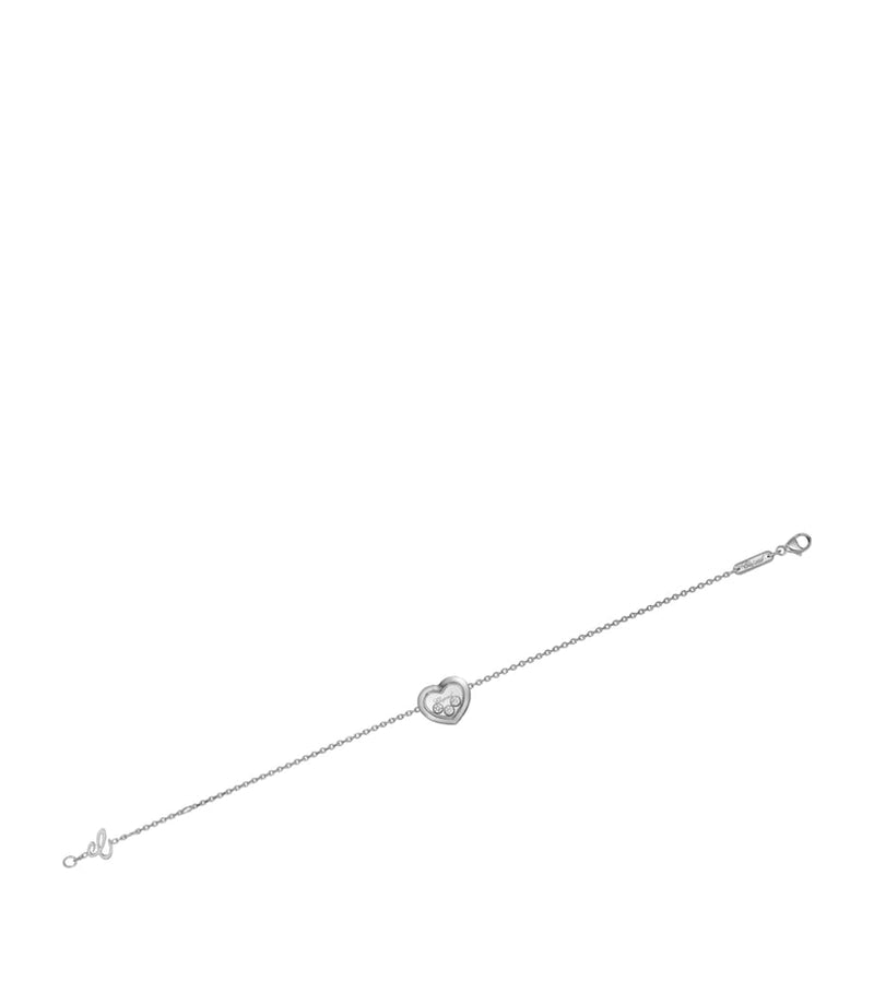 Chopard Happy Diamonds Icons heart bracelet 18kt white gold - British product