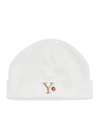 Paint My Dreams baby beanie embroidered Y, imported from the UK