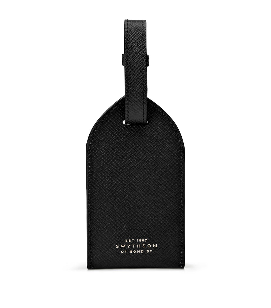 Smythson leather Panama luggage tag (British brand)