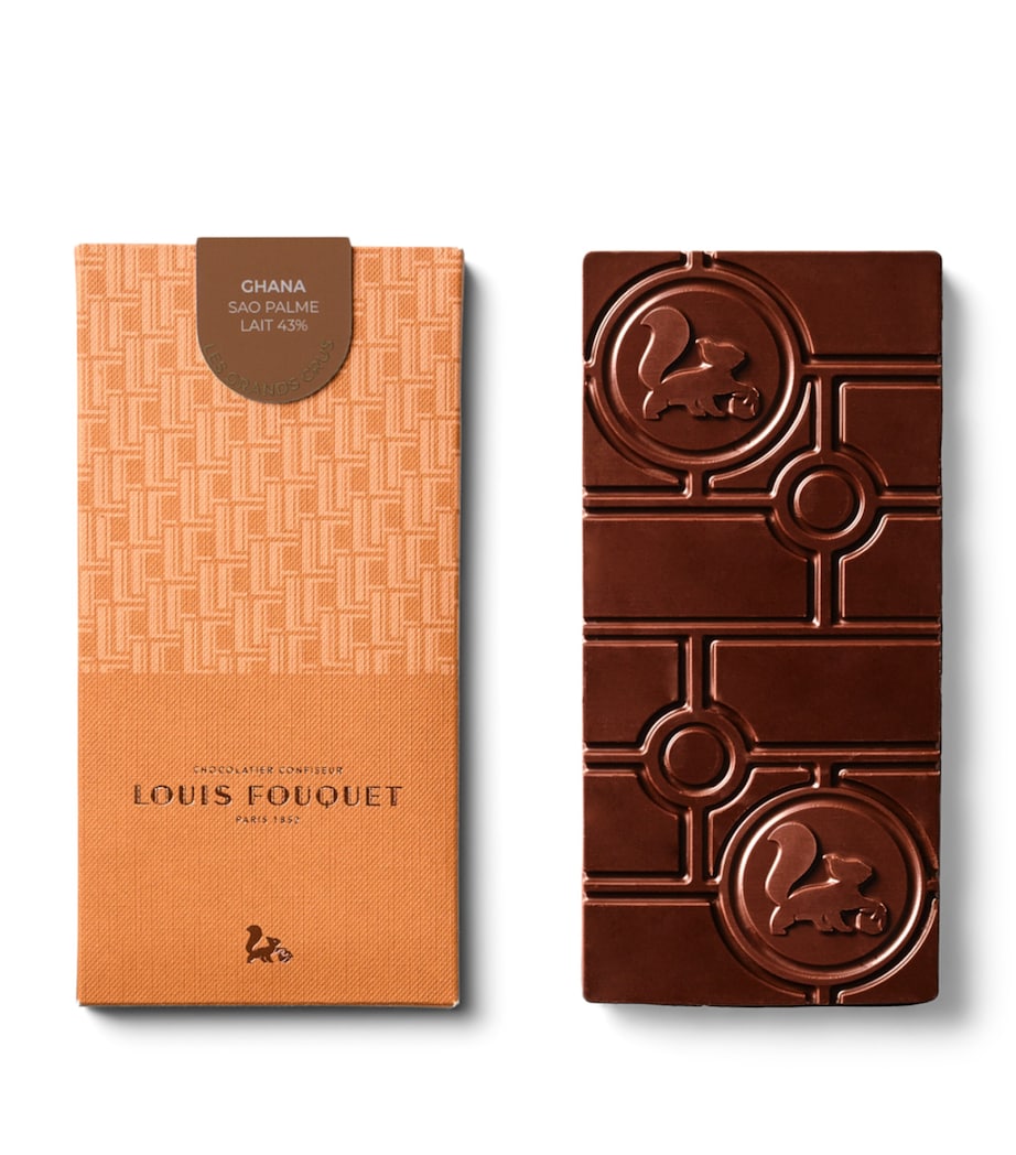 Louis Fouquet Grands Crus Ghana dark chocolate bar 80g, imported from the UK