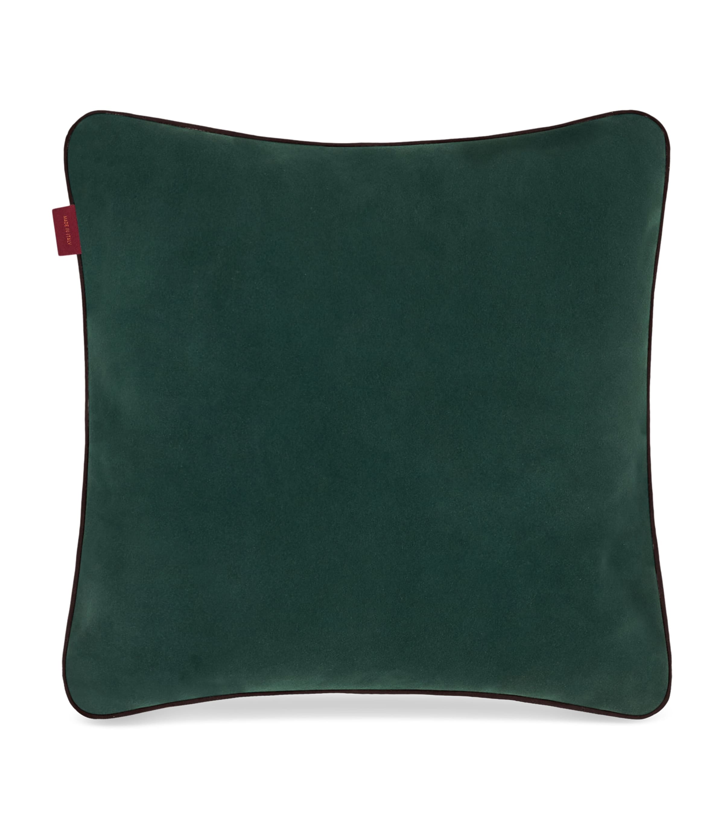 Etro Arnica cotton-blend and suede cushion 45cm x 45cm - British product