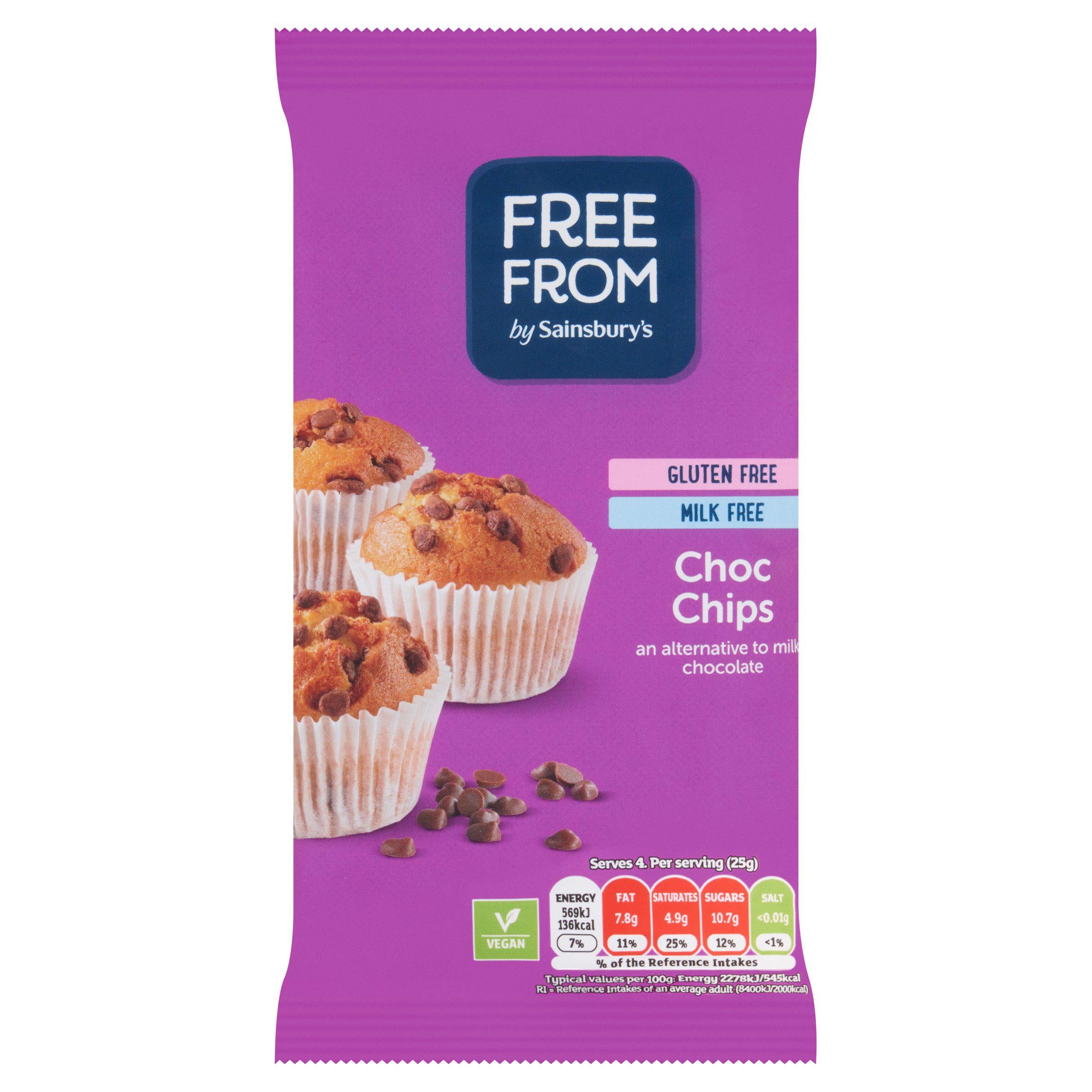 Sainsbury's Free From Chocolate Chips 100g GOODS Sainsburys   