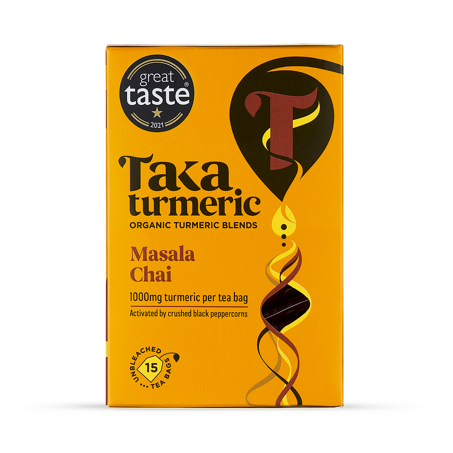 Taka Turmeric masala chai turmeric tea 15 teabags - British product