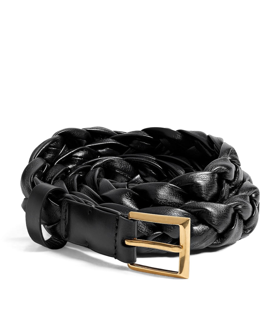 Bottega Veneta Intreccio Solo belt 2cm, imported from the UK