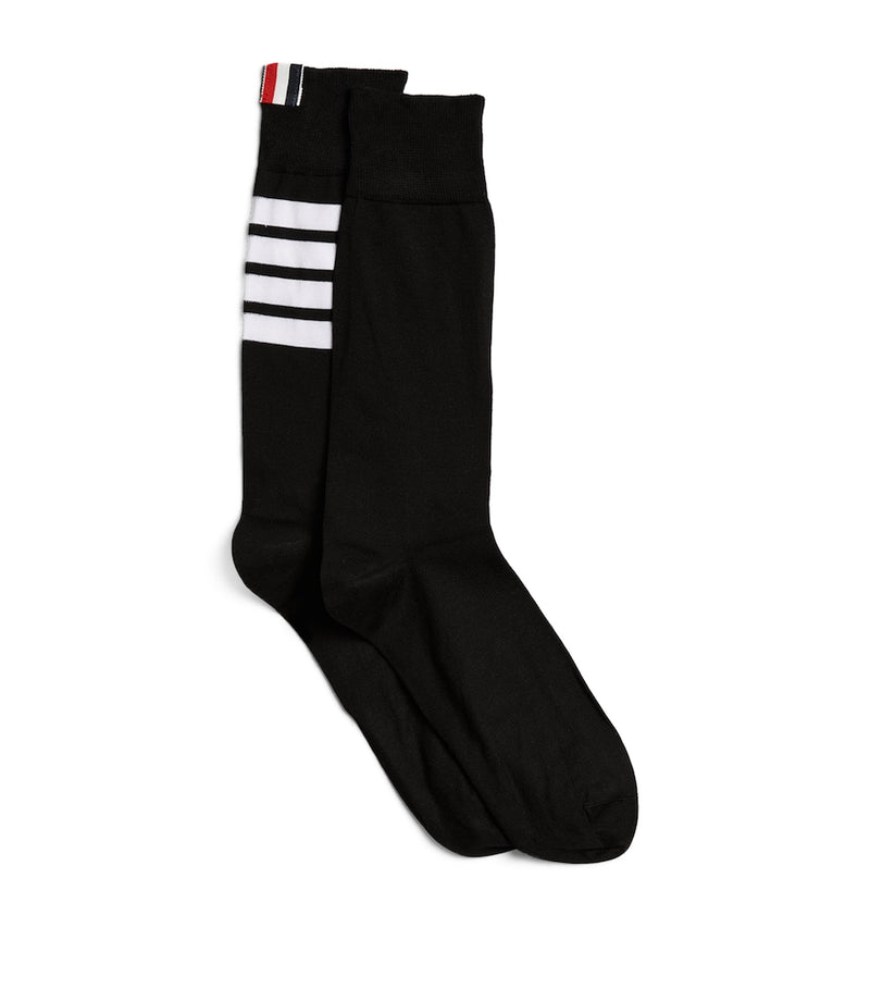 Thom Browne 4-Bar mid-calf socks, imported from the UK