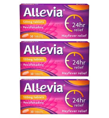 Allevia 120mg Tablets - 3 x 30 Tablets (3 Months Supply Bundle) First Aid Boots   