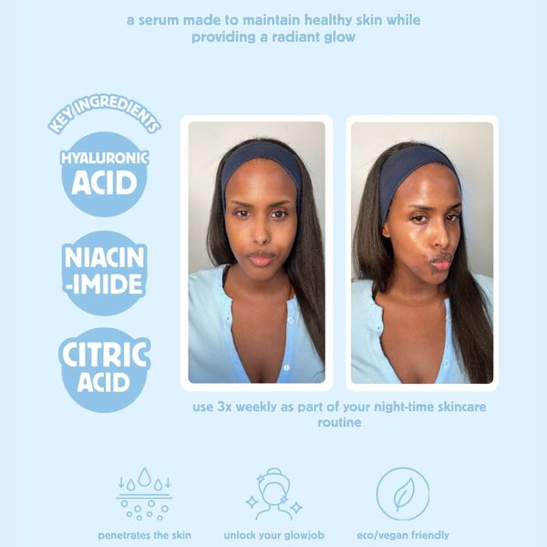 Glowjob facial tanning serum 30ml, imported from the UK