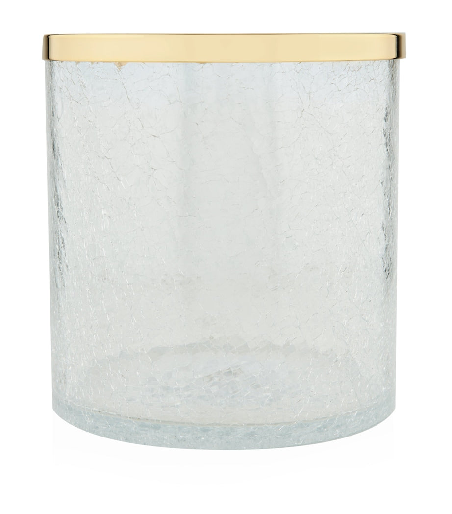 ZODIAC cracked crystal bathroom bin (British brand)