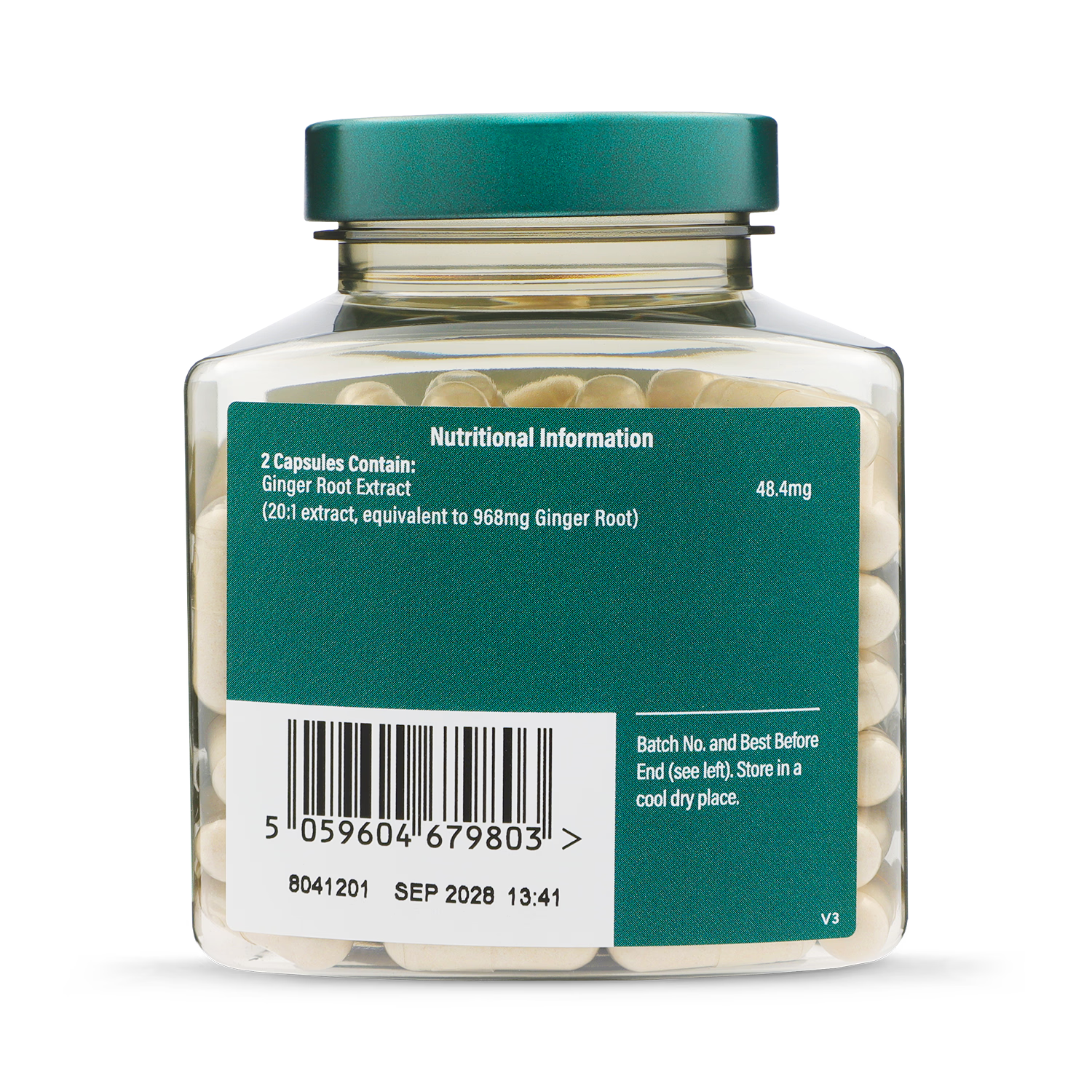 Holland & Barrett Ginger Root Extract 120 Capsules, UK version