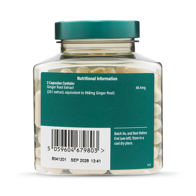 Holland & Barrett Ginger Root Extract 120 Capsules, UK version