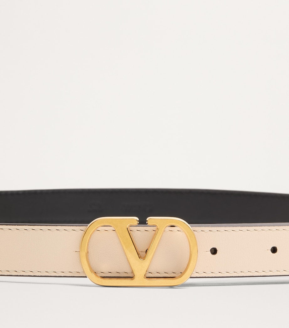 Valentino Garavani VLogo Signature belt calfskin leather 2cm, imported from the UK