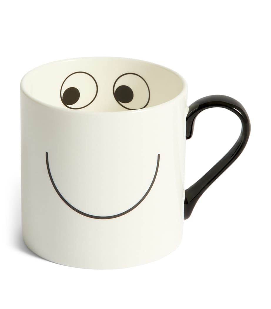 Anya Hindmarch large bone china happy eyes mug - British product