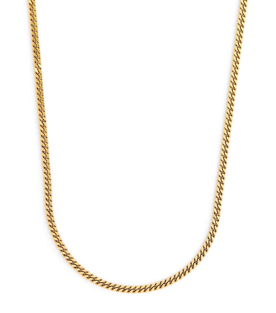 Tom Wood gold-plated curb chain necklace, imported from the UK