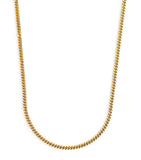 Tom Wood gold-plated curb chain necklace, imported from the UK