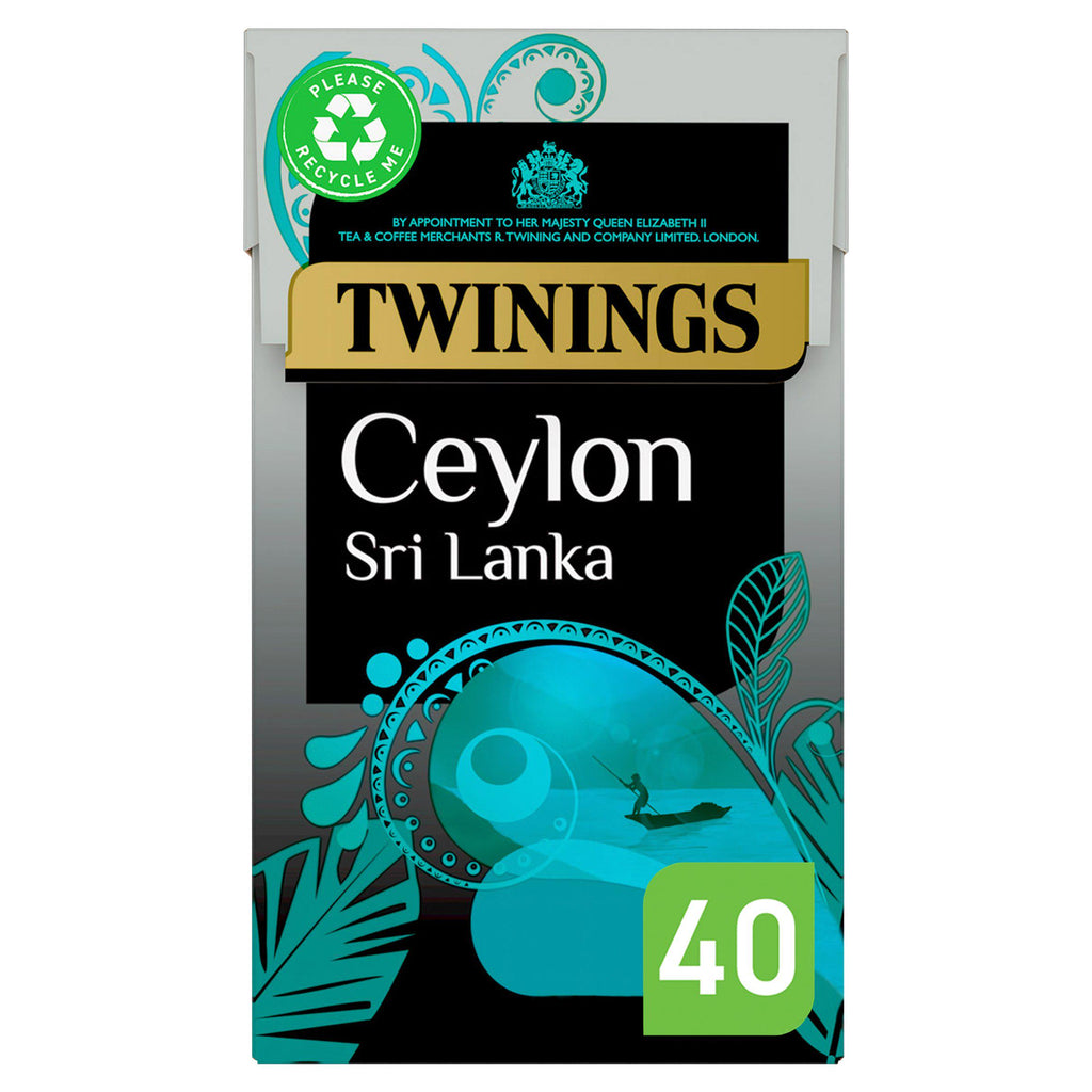 Twinings Ceylon Sri Lanka Plant Based Tea Bags x40 100g