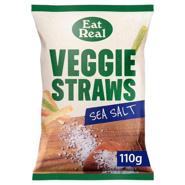 Eat Real Sea Salt Veggie Straws   110g GOODS M&S   