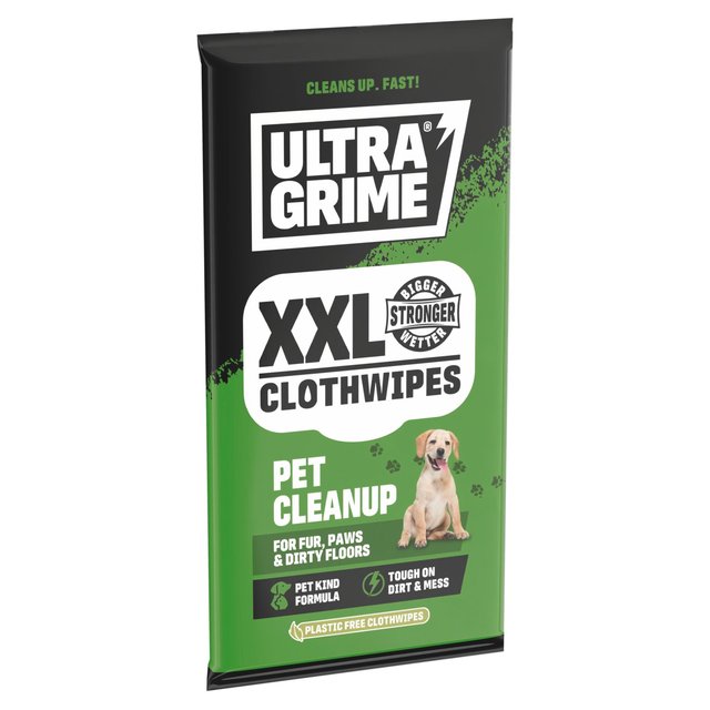 UltraGrime Pet Cleanup XXL Clothwipes   20 per pack