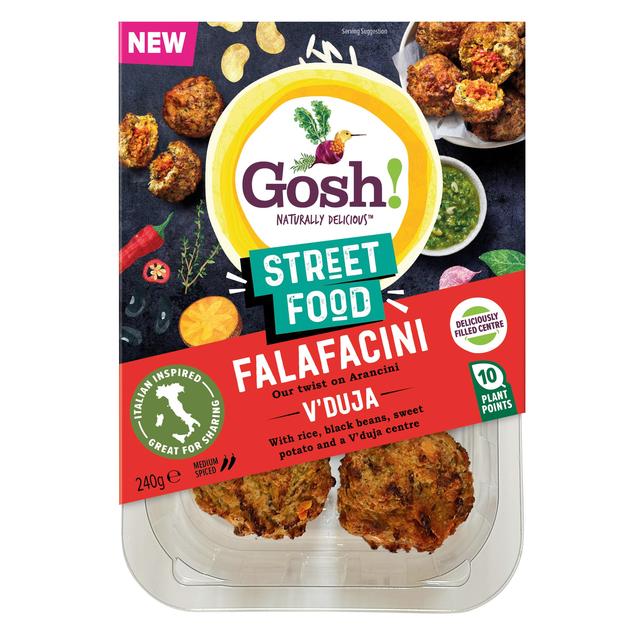 Gosh! Heat to Eat Falafacini Veduja Style   240g GOODS M&S   