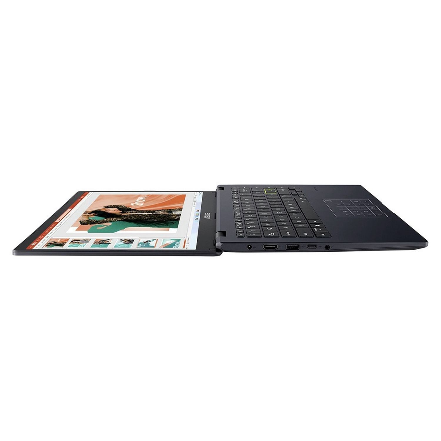 ASUS E410 14in blue laptop, UK version