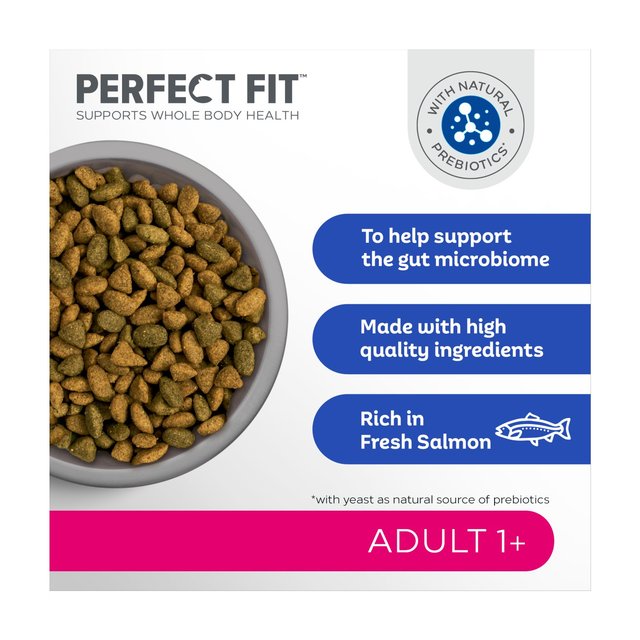 Perfect Fit Cat Complete Dry Adult 1+ Salmon   2.8kg GOODS M&S   