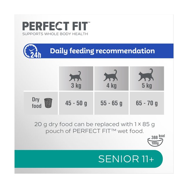 Perfect Fit Cat Complete Dry Senior 11+ Chicken   2.8kg GOODS M&S   