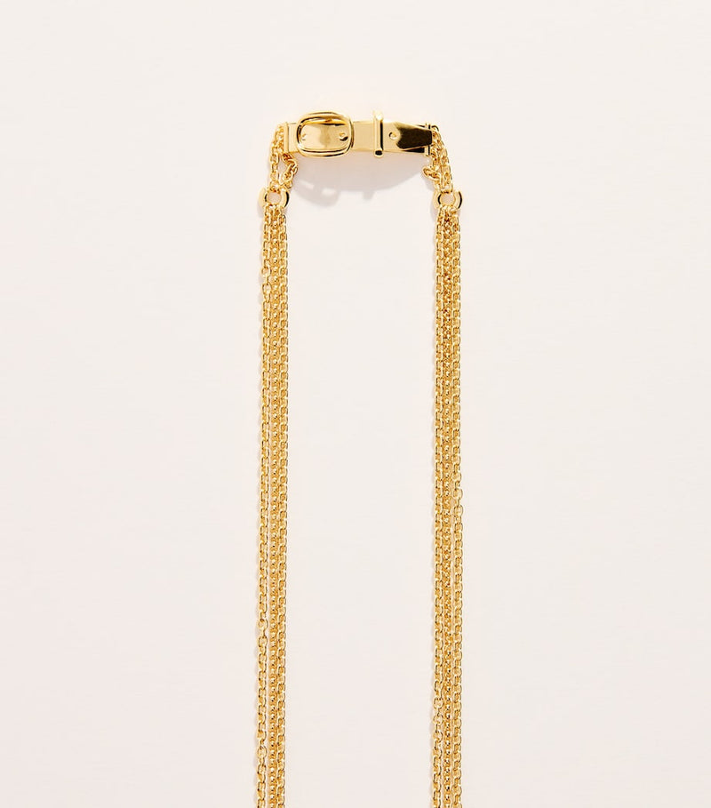 Chloé mini belt long chain-style necklace, imported from the UK