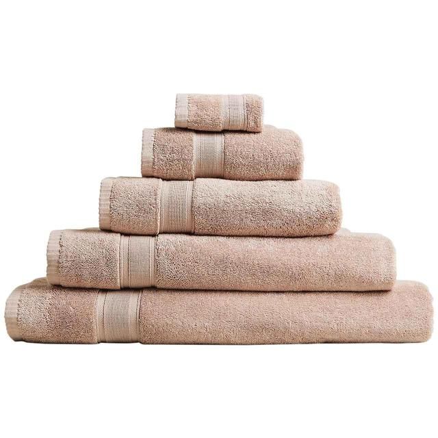 M&S Super Soft Pure Cotton Face Towels Cappuccino   2 per pack