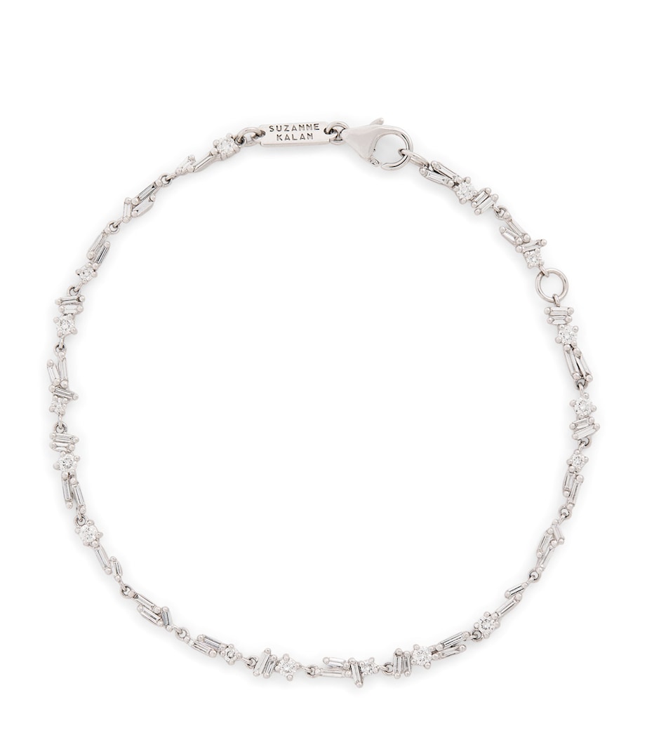 Suzanne Kalan white gold diamond sparkler bracelet (British brand)