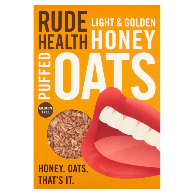 Rude Health Gluten Free Honey Puffed Oats   240g