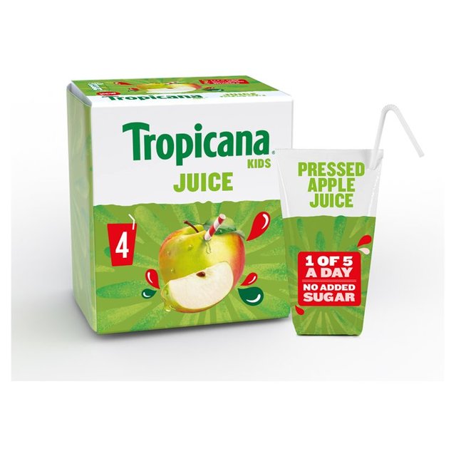 Tropicana Kids Pressed Apple Juice    4 x 150ml GOODS M&S   