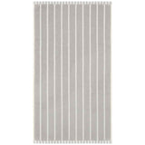 M&S Pure Cotton Carved Stripe Hand Towel Light Grey GOODS M&S   