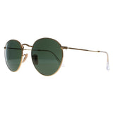 Ray-Ban Round Metal 3447 gold green sunglasses 53mm (British brand)