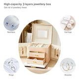 Livingandhome pink jewellery storage box with drawers, imported from the UK