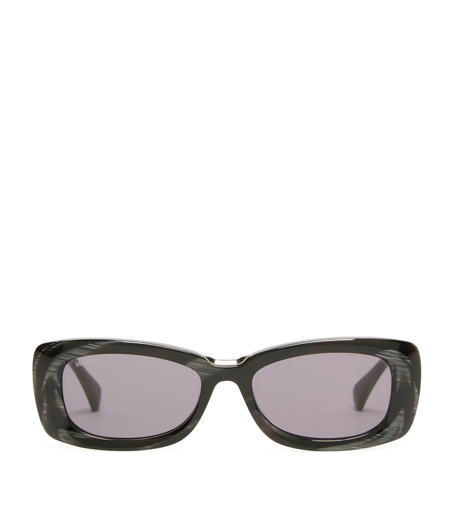 Max Mara acetate rectangular sunglasses, imported from the UK