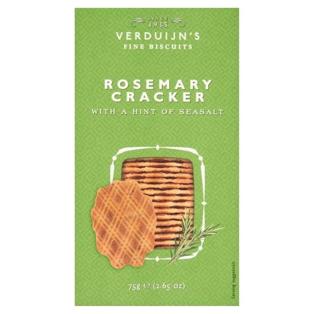 Verduijn Crackers with Rosemary & Seasalt   75g GOODS M&S   