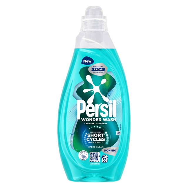 Persil Wonder Wash Speed Clean Non Bio Laundry Detergent 55 Washes   1485ml