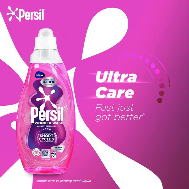 Persil Wonder Wash Ultra Care Laundry Detergent 55 Washes   1485ml GOODS M&S   