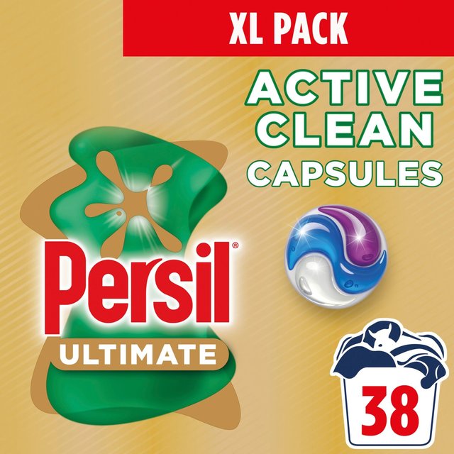 Persil Ultimate Active Clean Laundry Washing Capsules   38 per pack