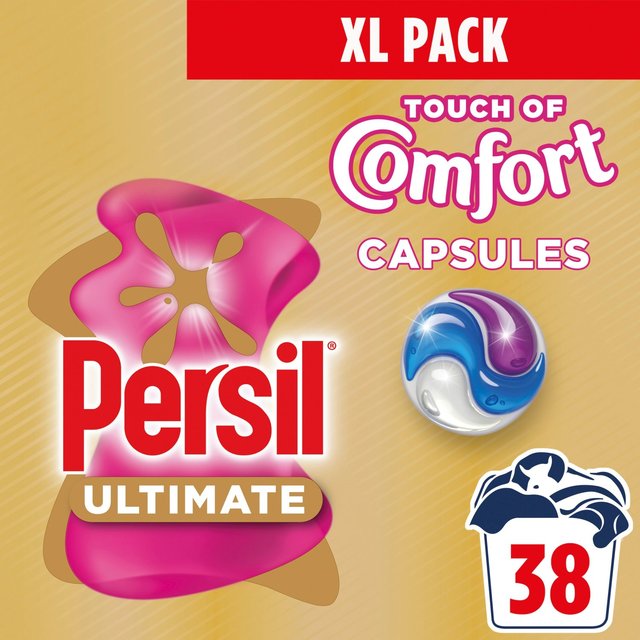 Persil Ultimate Touch of Comfort Laundry Washing Capsules   38 per pack GOODS M&S   