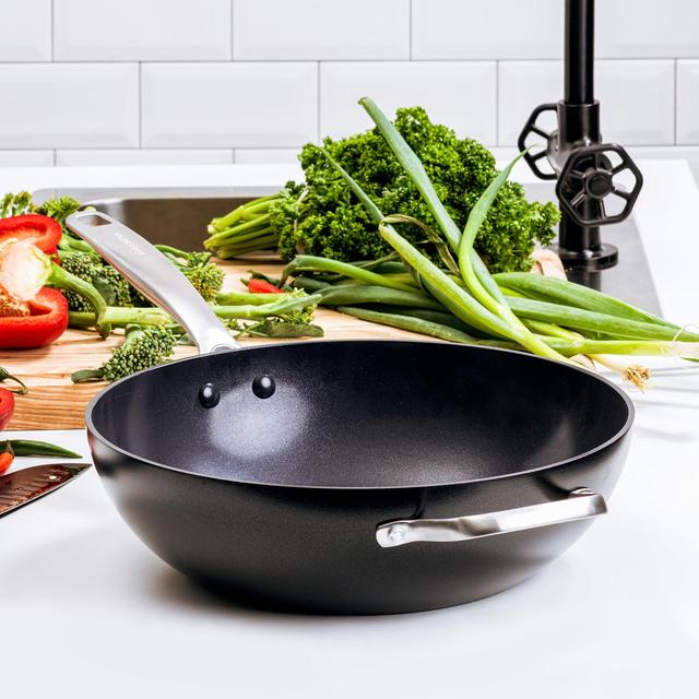 GreenPan Copenhagen Aluminium Non-Stick 30cm 4.8L Wok GOODS M&S   