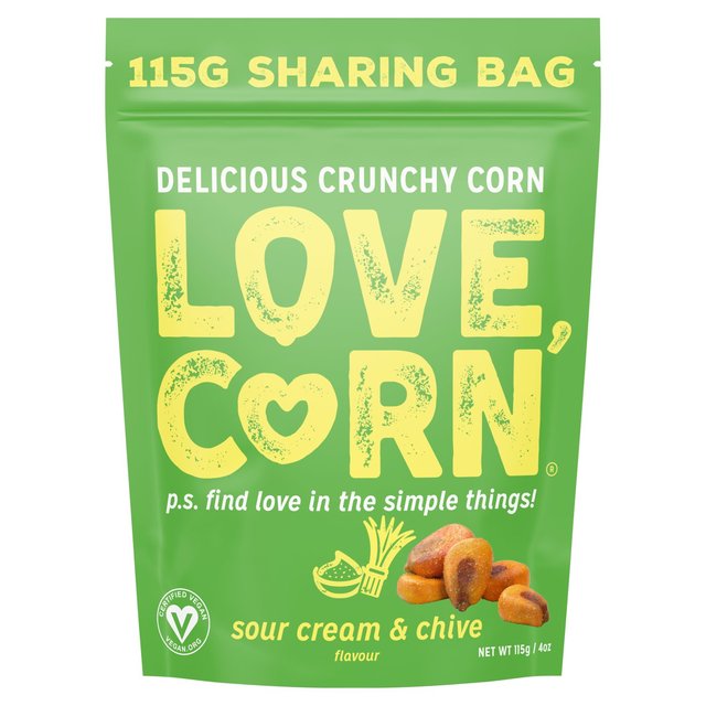 LOVE CORN Sour Cream & Chive Crunchy Corn   115g