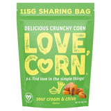 LOVE CORN Sour Cream & Chive Crunchy Corn   115g GOODS M&S   