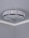 Dar Lighting Silver Oslo ceiling light, imported from the UK