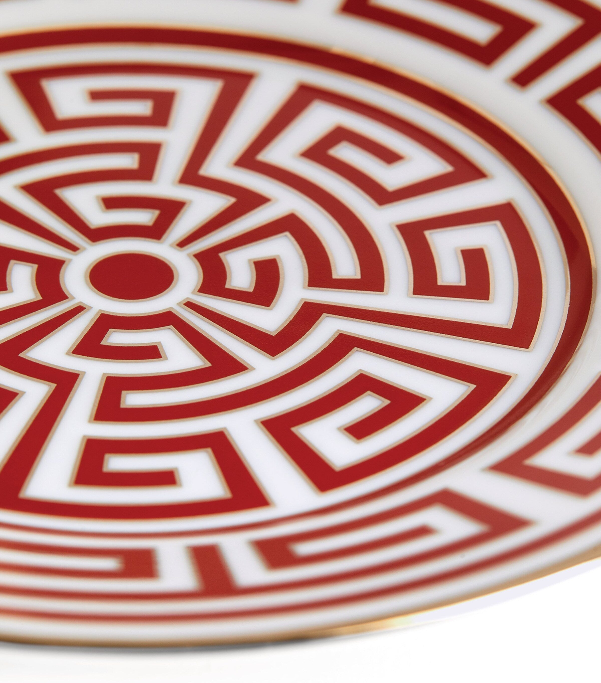 GINORI 1735 Labirinto Scarlatto bread plate 16cm, UK version